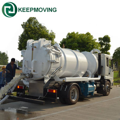 qualità  Dongfeng new to 10CBM vacuum sewage suction truck septic tank vacuum sewage suction truck 4CBM fabbrica